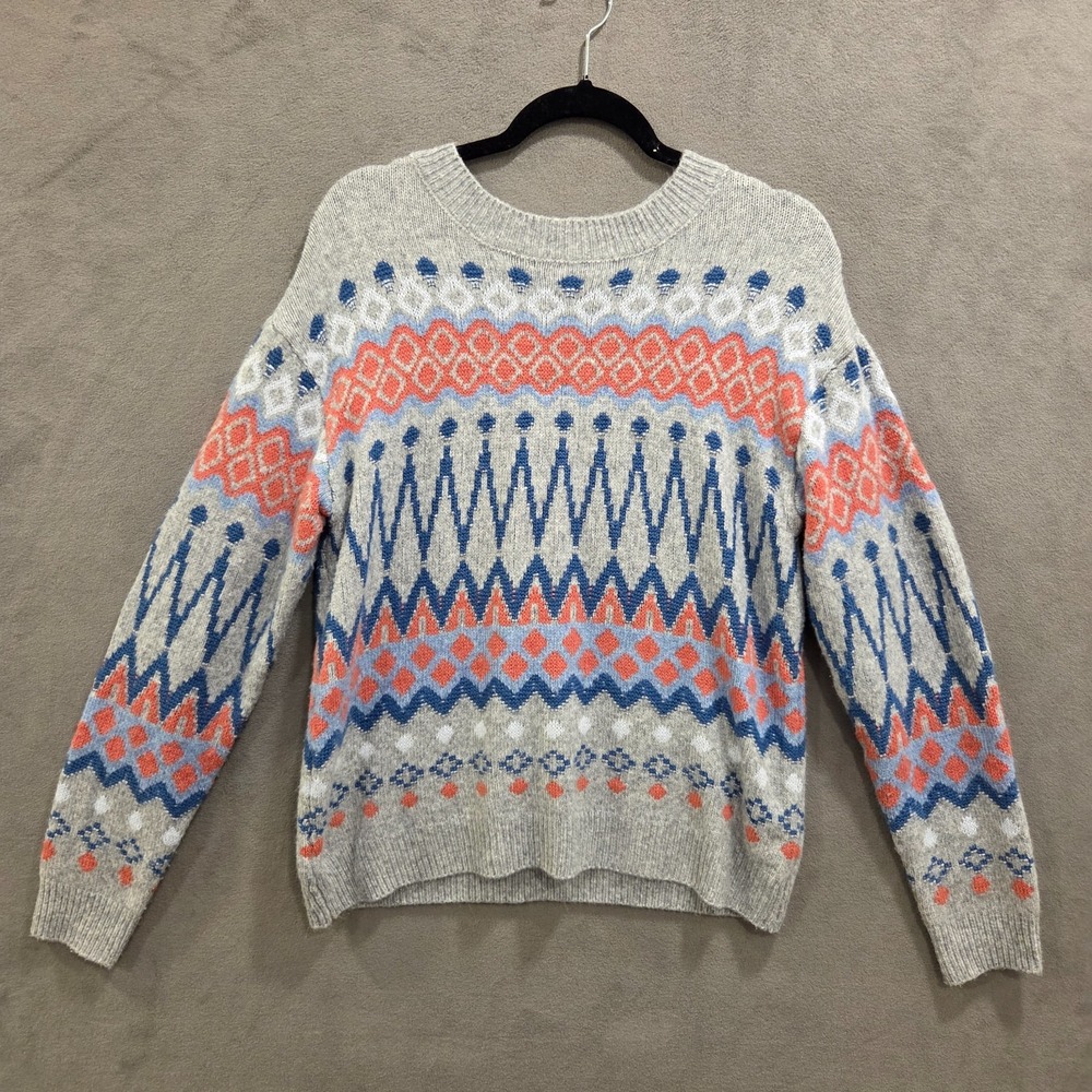 St. Johns Bay Sweater Womens Large‎ Crew Pullover Nordic Wintercore Cozy Comfy